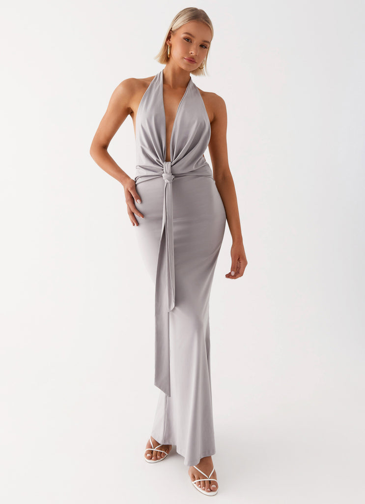 Carmella Maxi Dress - Grey Peppermayo US Carmella Maxi Dress - Grey Peppermayo US