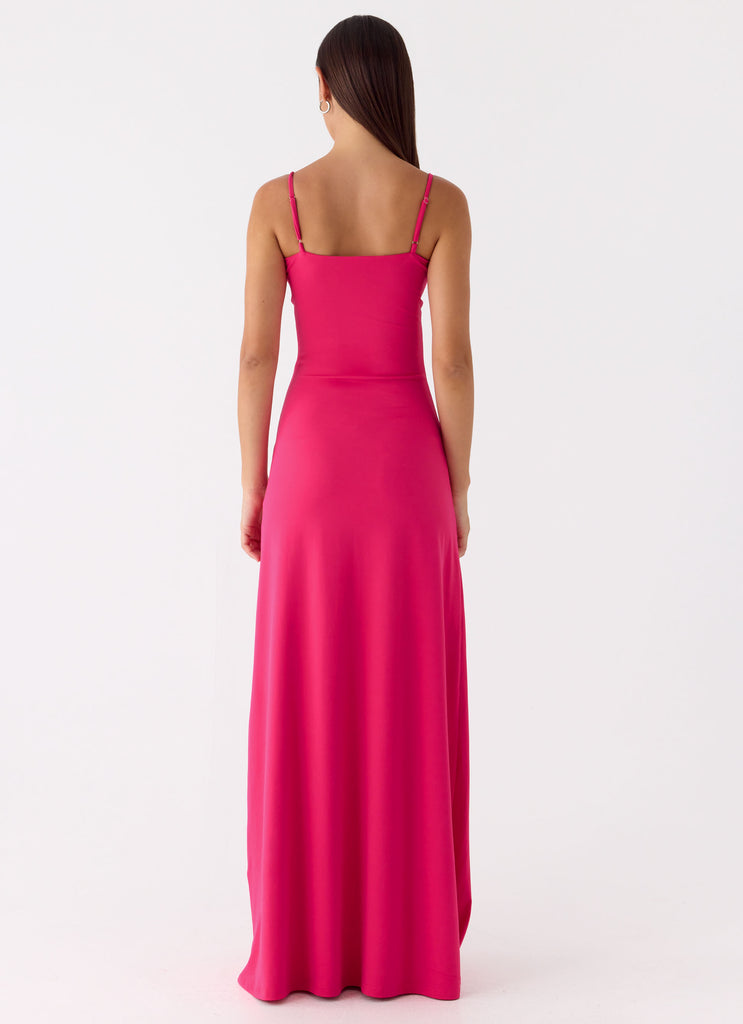 Carmine Embellished Maxi Dress - Fuchsia