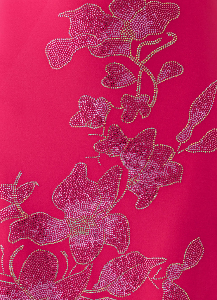 Carmine Embellished Maxi Dress - Fuchsia