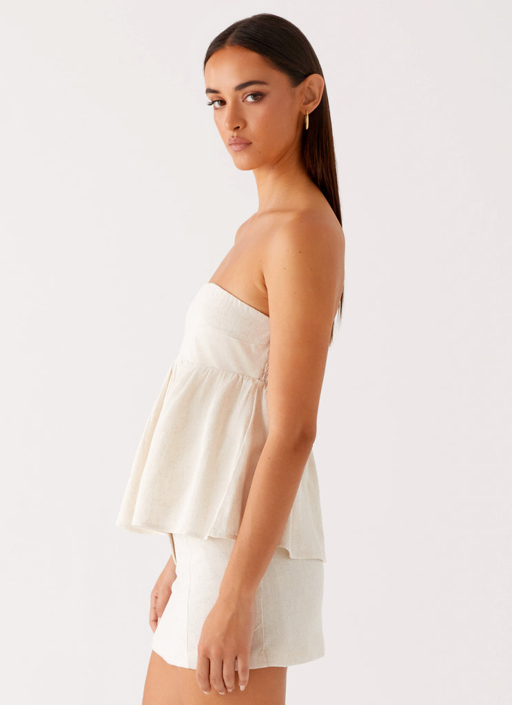 Cassie Tube Top Oat 2 Peppermayo