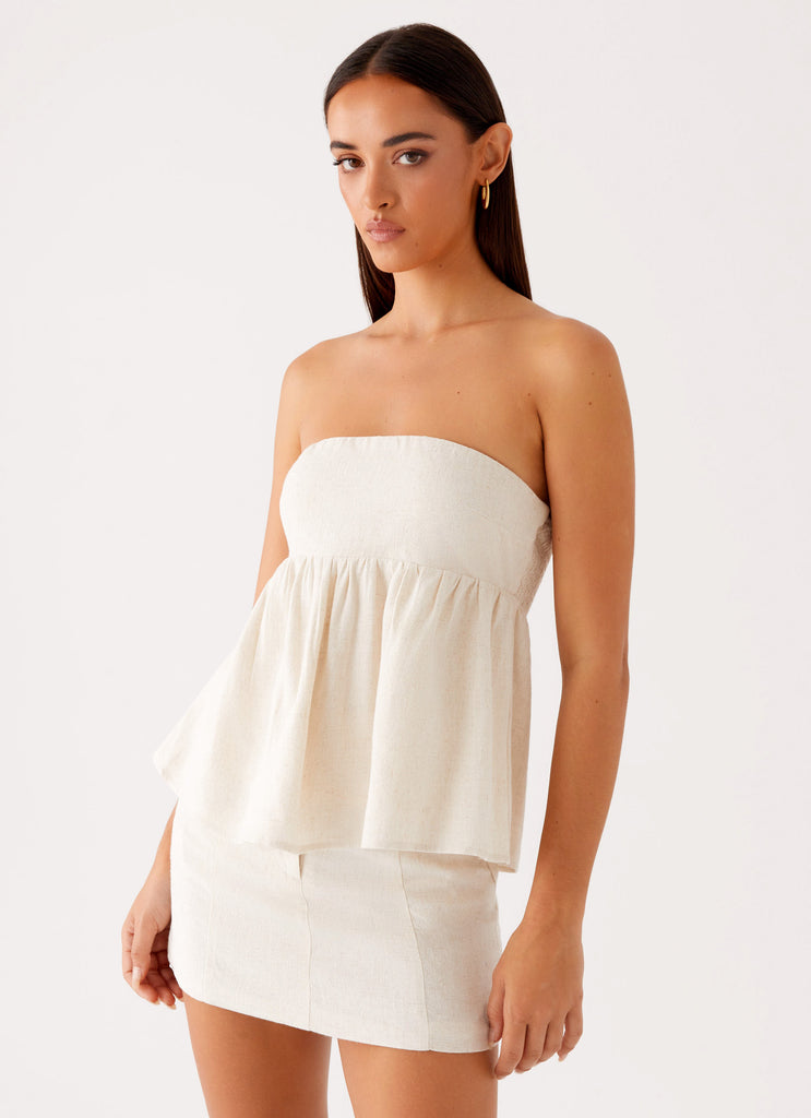 Cassie Tube Top Oat 5 Peppermayo