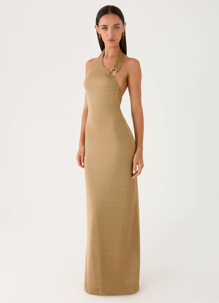 Rush Dress | Cassira Shimmer Maxi Dress