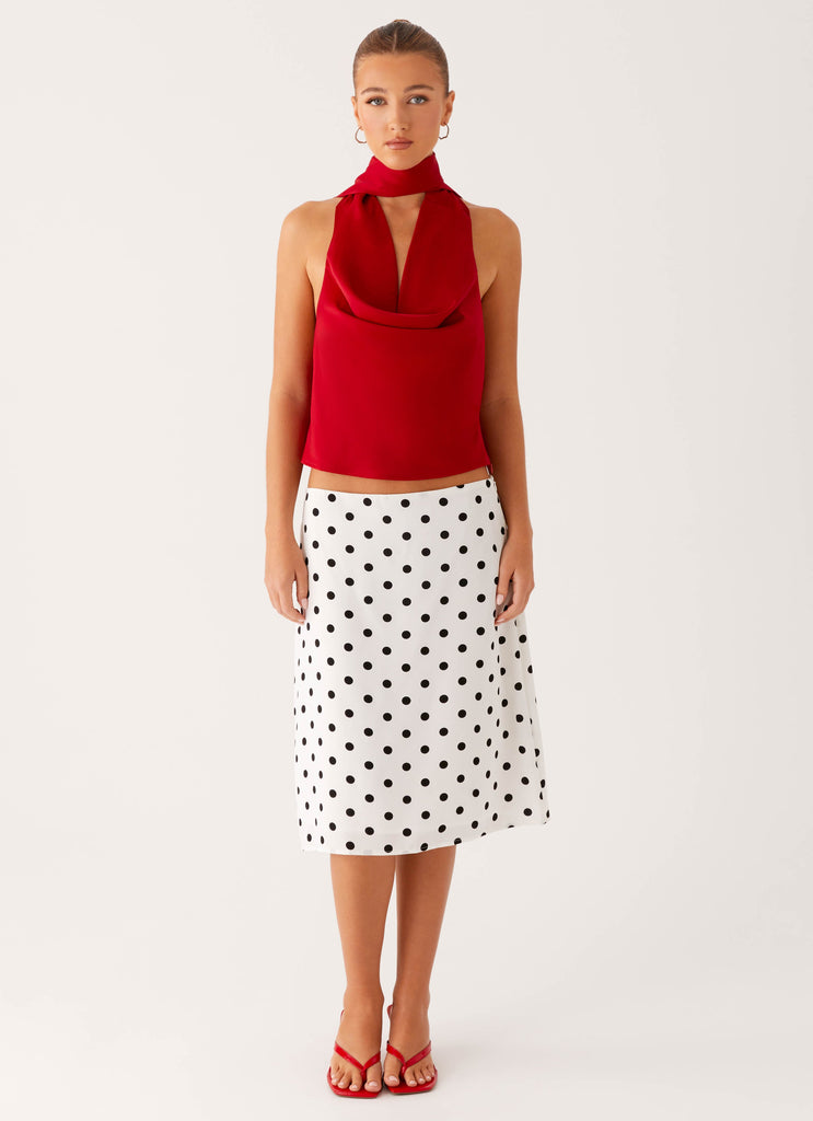 Catching Feelings Top - Red