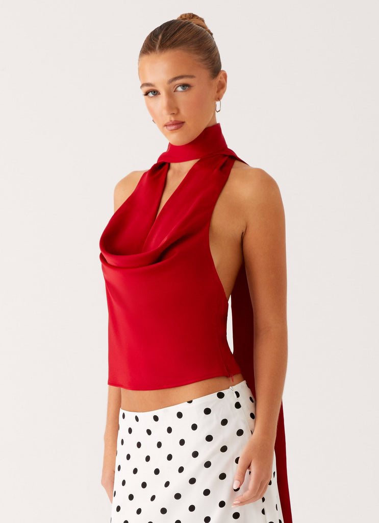Catching Feelings Top - Red