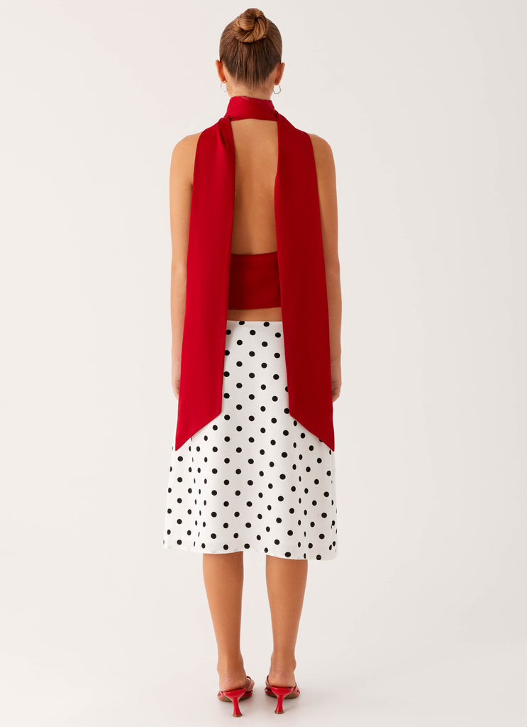 Catching Feelings Top - Red