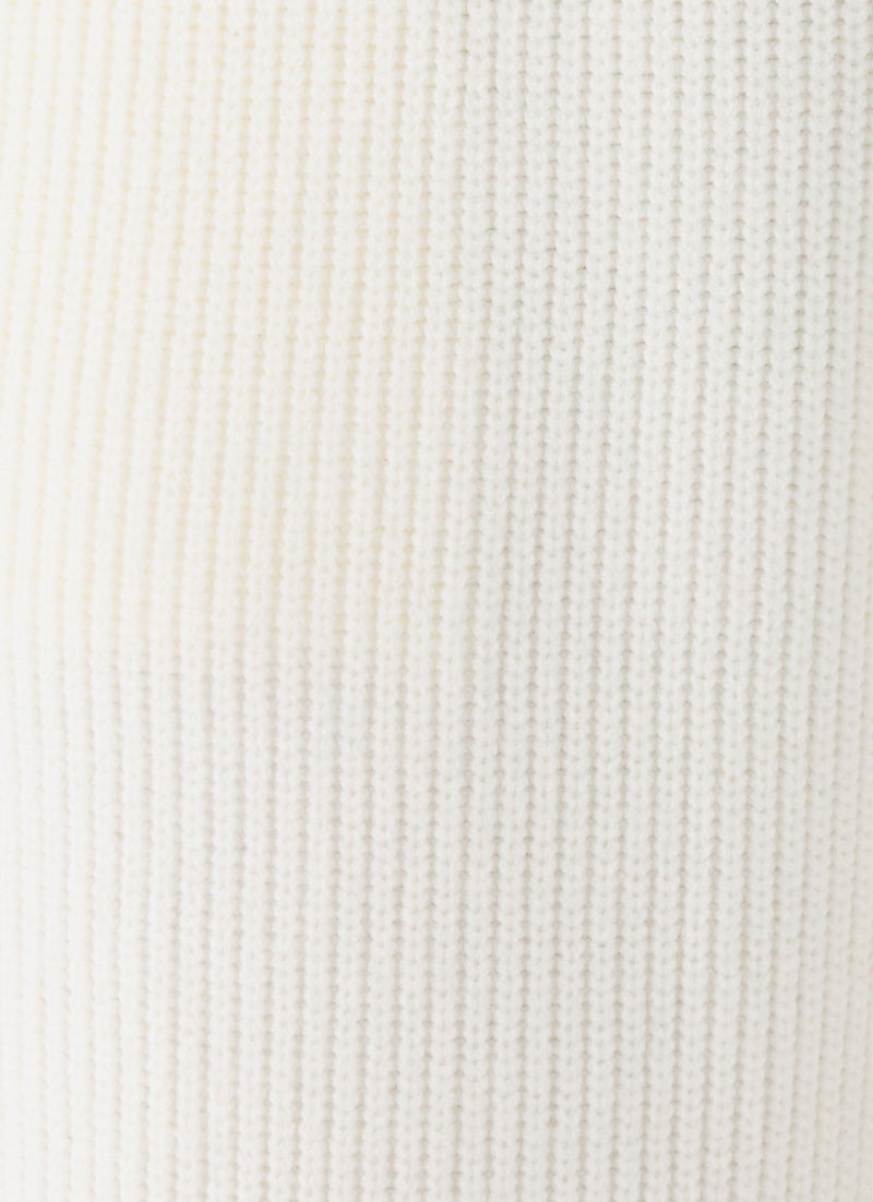 Cauaria Button Low Rise Knit Pants - Ivory