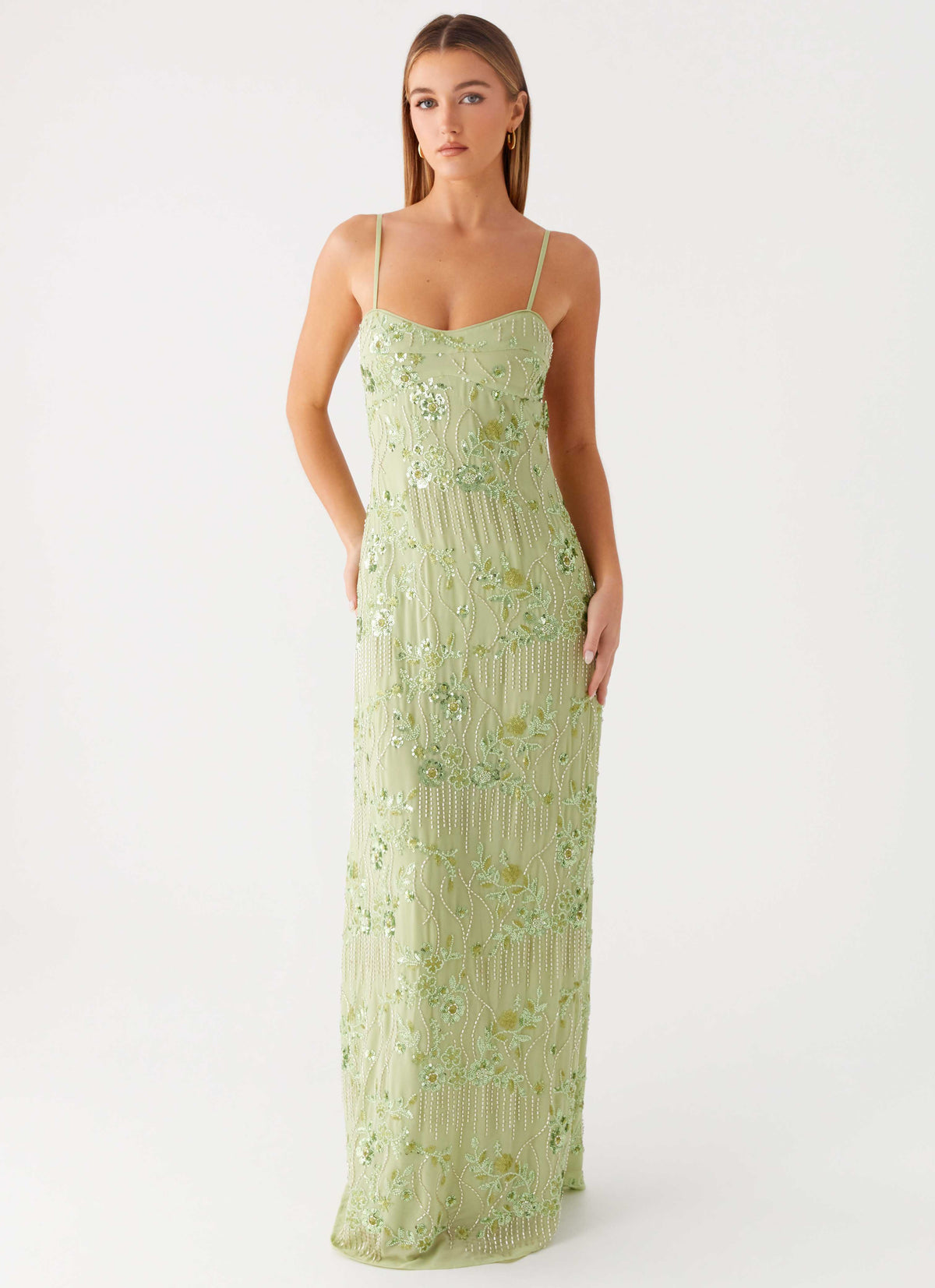 Rush Dress | Celandine Beaded Maxi Dress