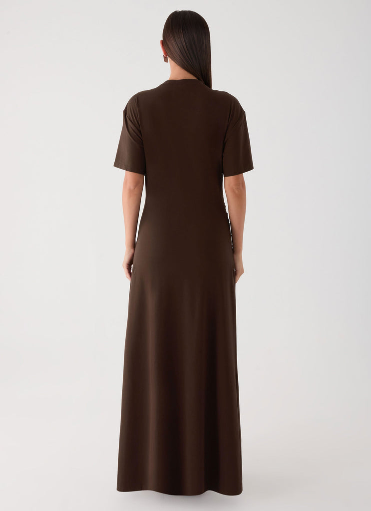 Celyse Maxi Dress - Chocolate  Peppermayo US