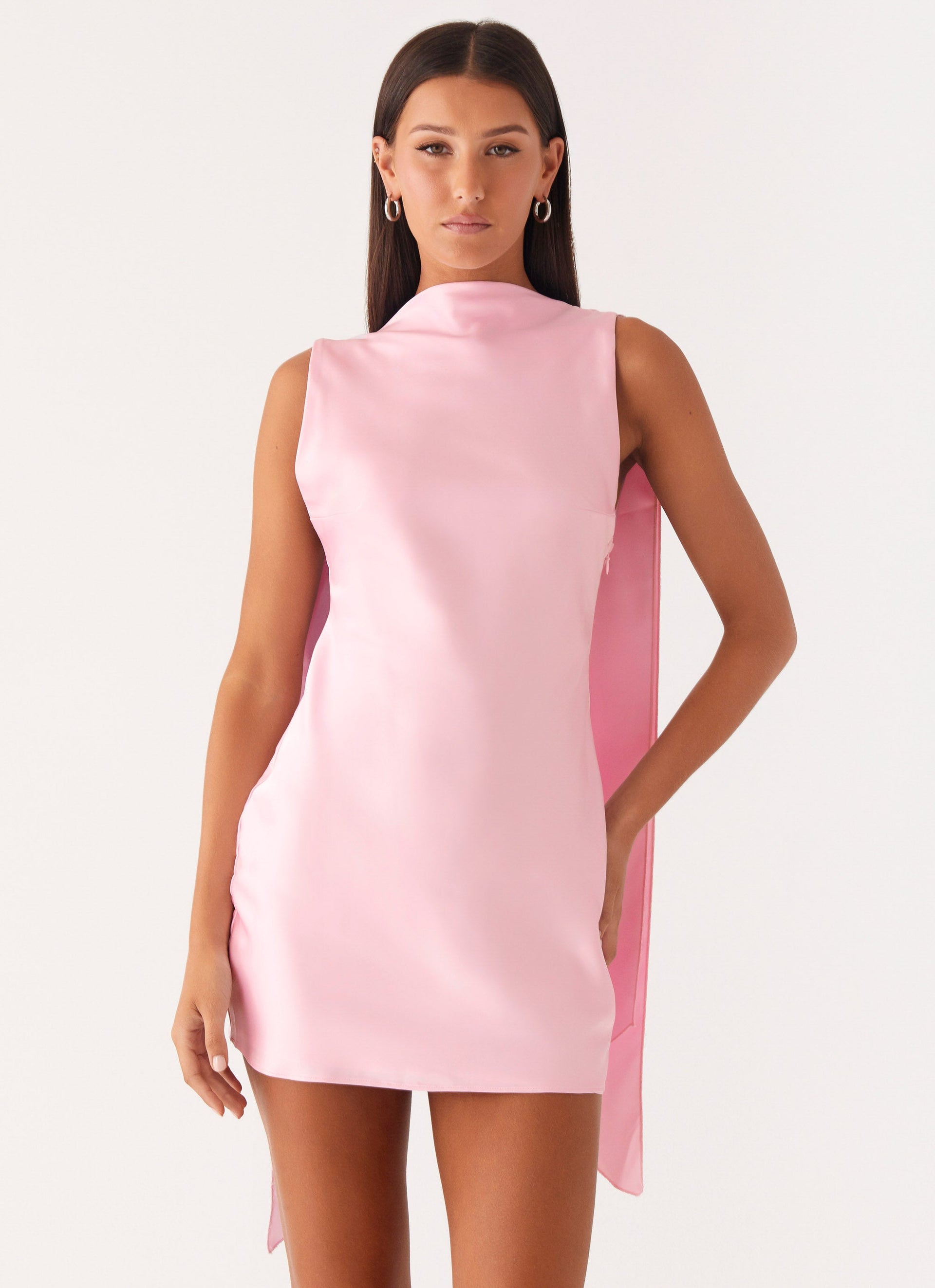 Sorority Rush Dress | Cerina High Neck Mini Dress