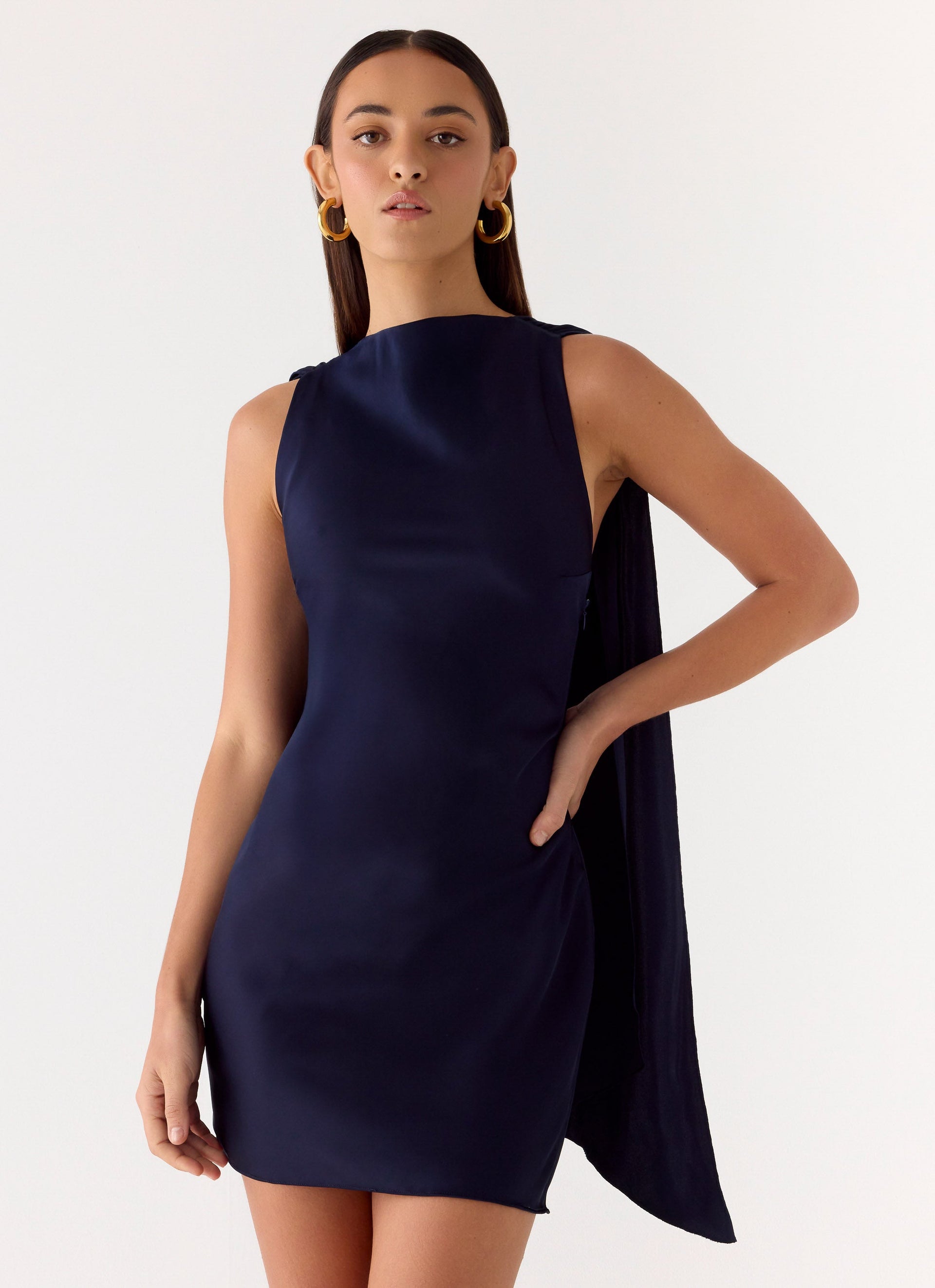 Cerina High Neck Mini Dress