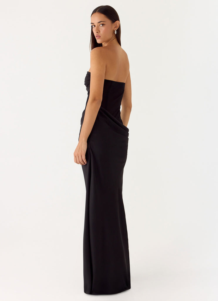 Champagne Skies Maxi Dress - Black