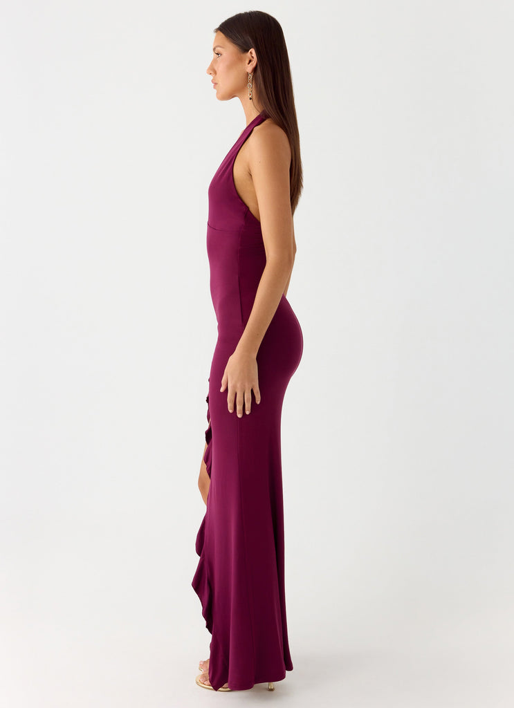 Charmed By You Maxi Dress - Plum Peppermayo US Charmed By You Maxi Dress - Plum Peppermayo US