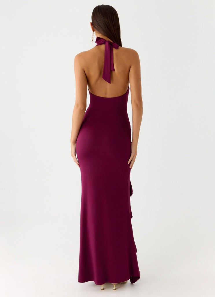 Charmed By You Maxi Dress - Plum Peppermayo US Charmed By You Maxi Dress - Plum Peppermayo US