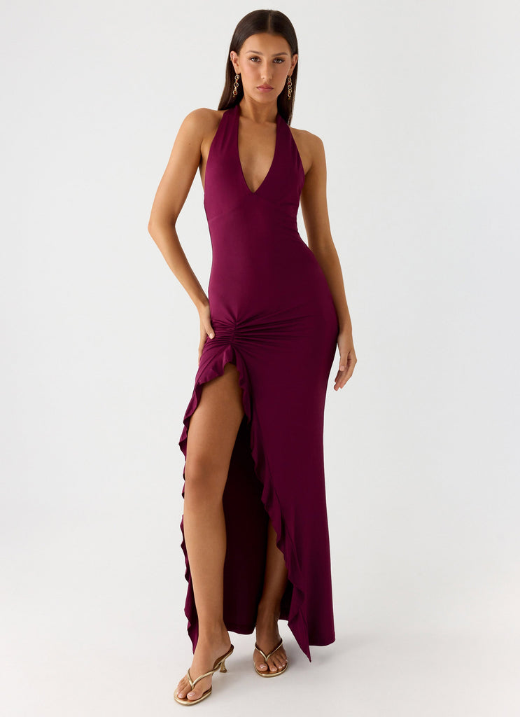 Charmed By You Maxi Dress - Plum
