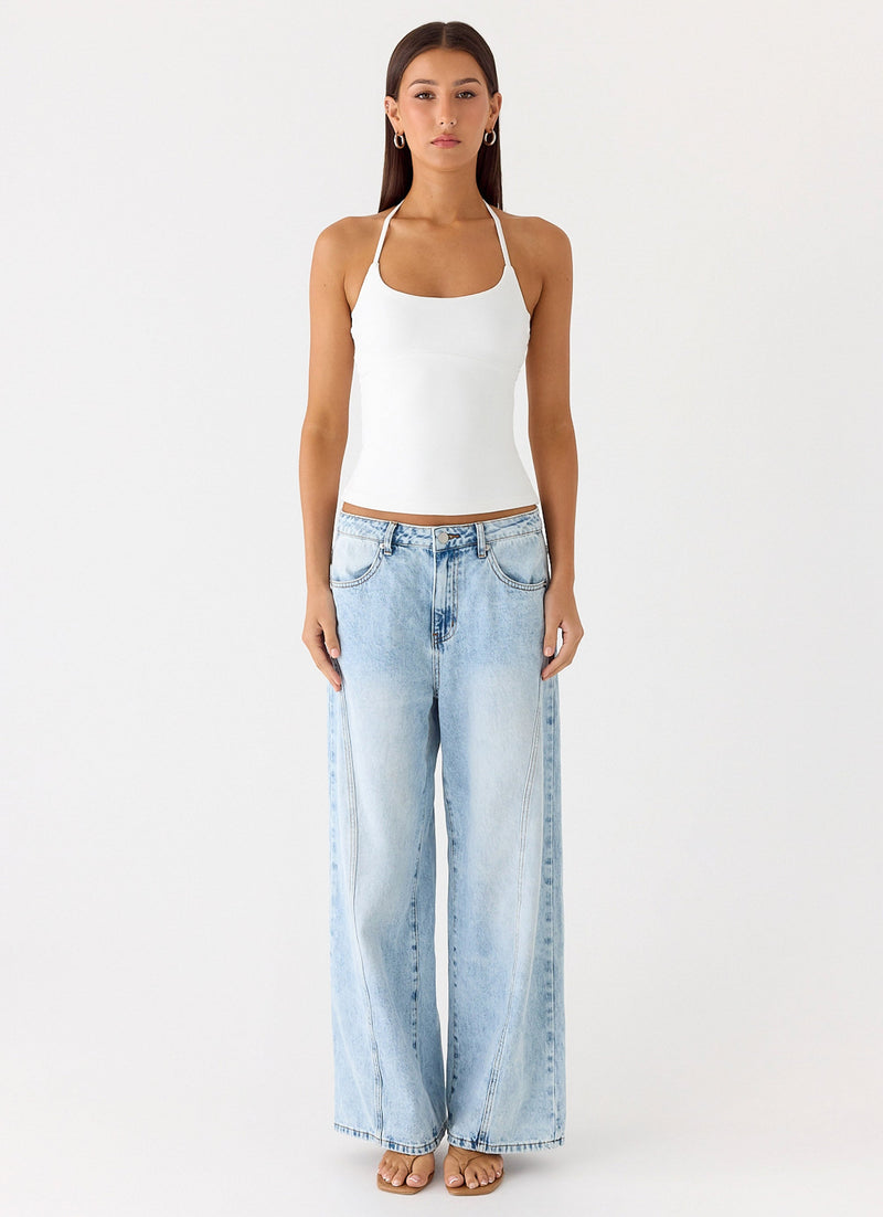 Chauncey Halter Top - White