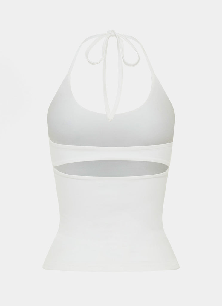 Chauncey Halter Top - White