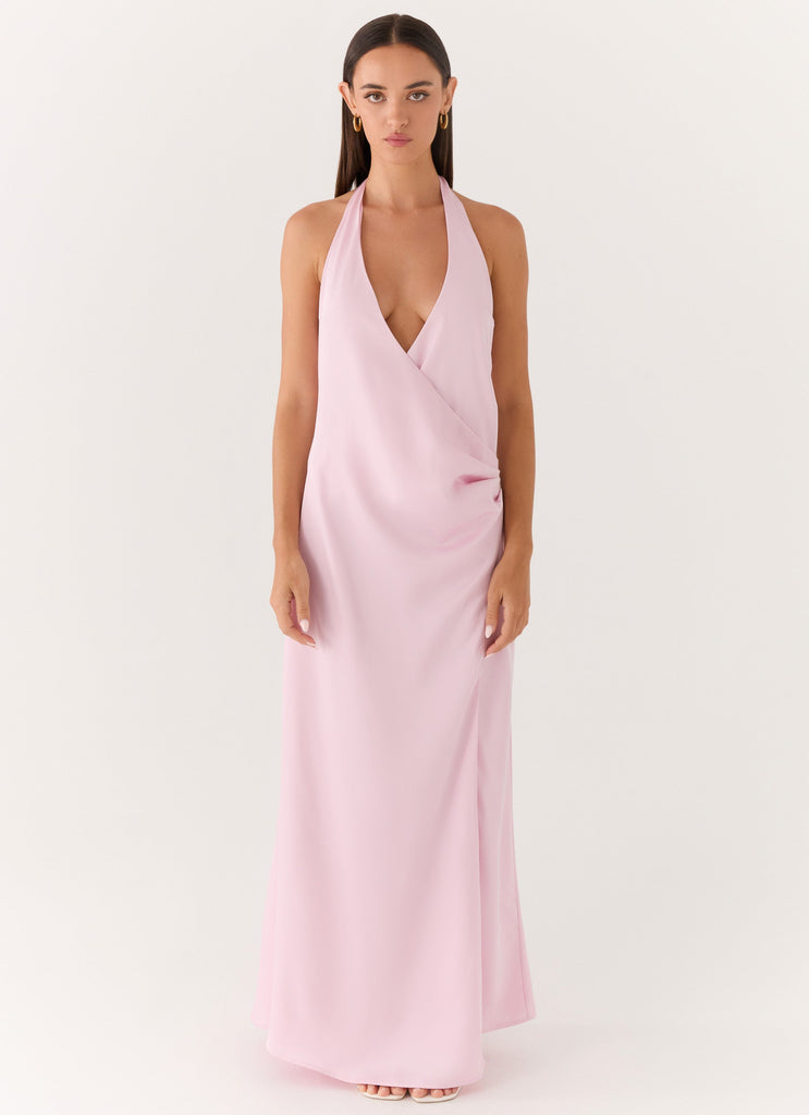 Chellie Wrap Maxi Dress - Pink