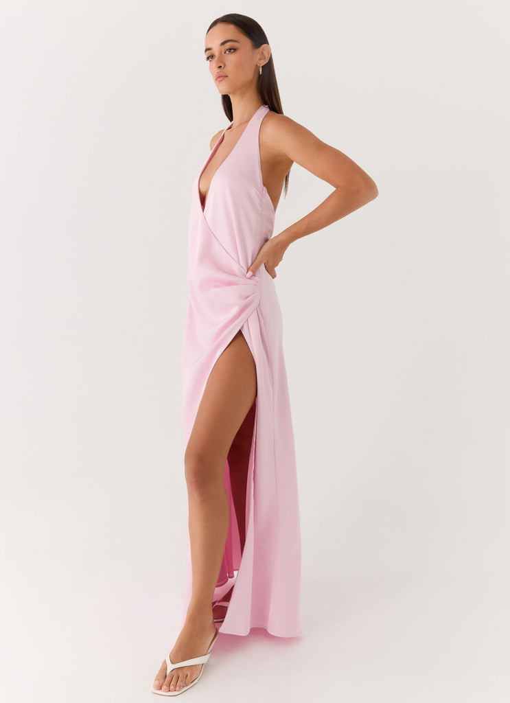 Chellie Wrap Maxi Dress - Pink Peppermayo US Chellie Wrap Maxi Dress - Pink Peppermayo US