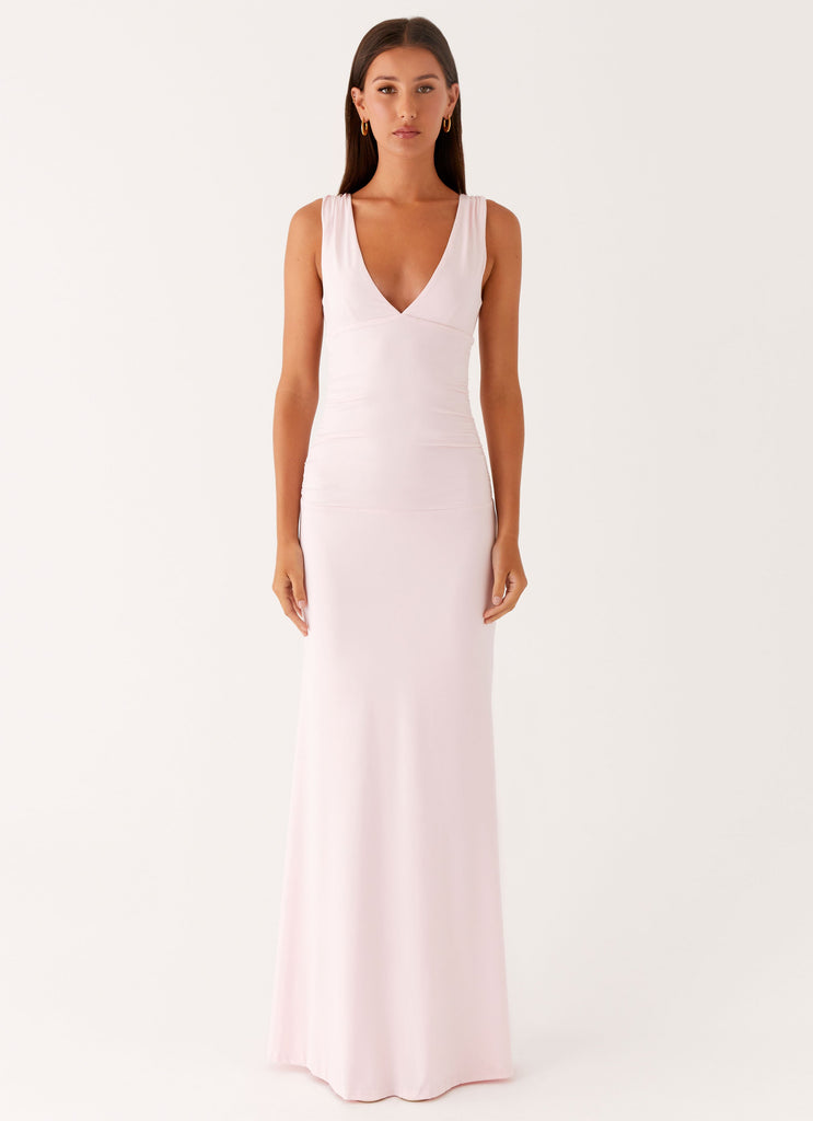 Cherry Sky Maxi Dress - Baby Pink Peppermayo US Cherry Sky Maxi Dress - Baby Pink Peppermayo US