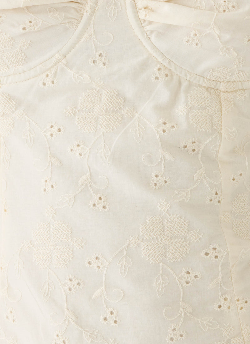 Cheryl Bustier Halter Top - Ivory