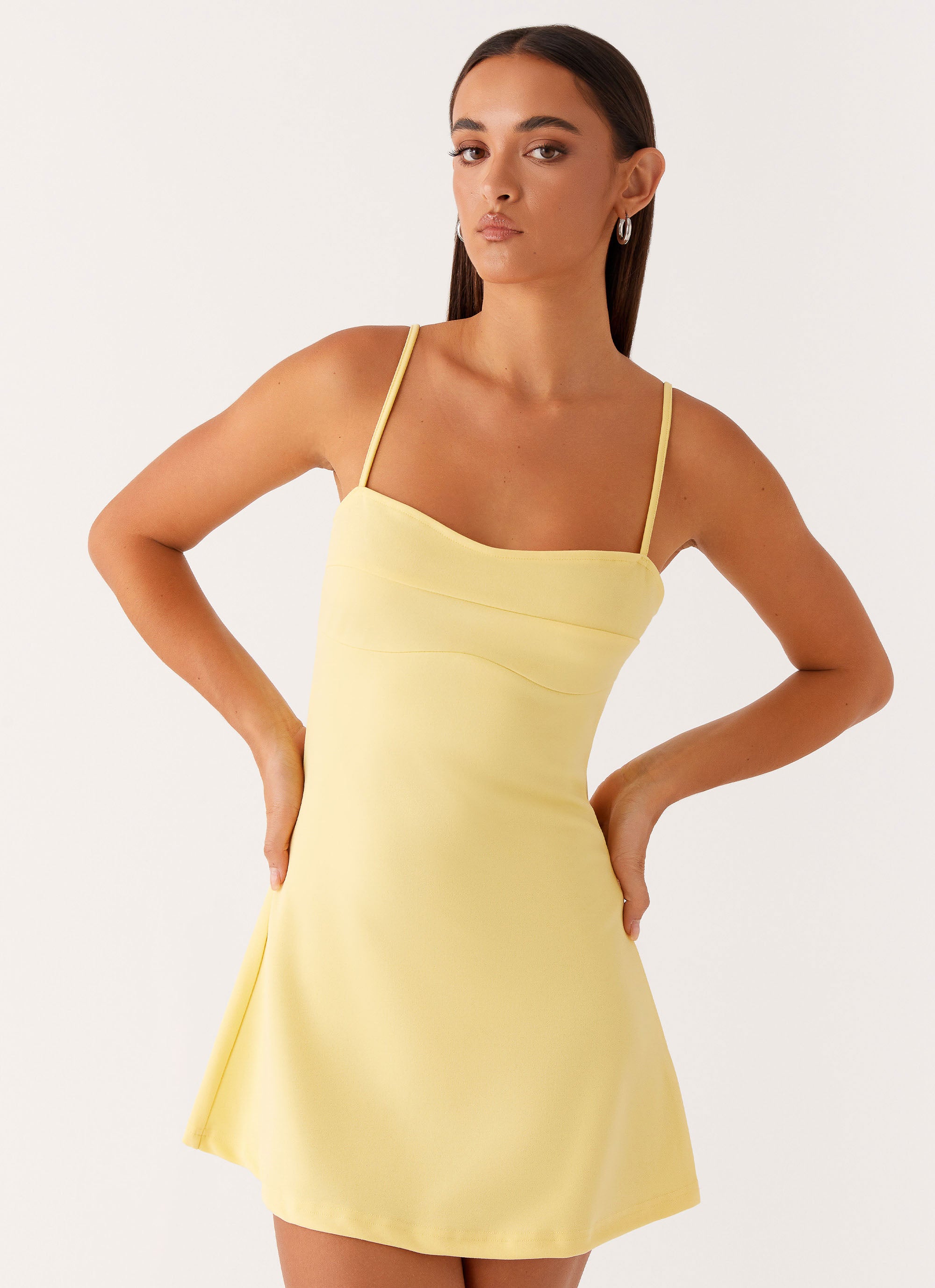 peppermayo yellow mini dress Cindy Mini Dress