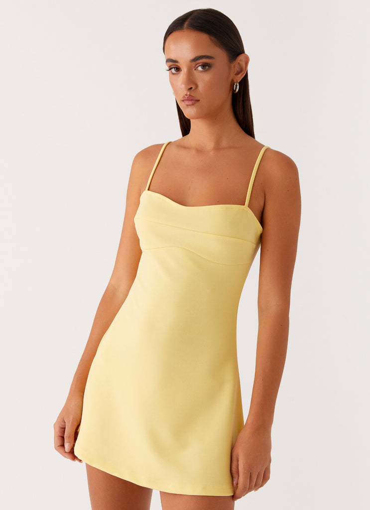 Cindy Mini Dress - Yellow