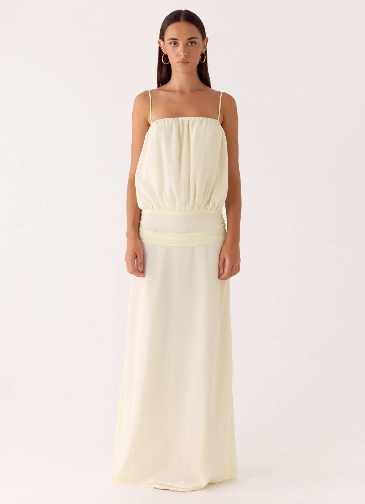 Citrus Kiss Maxi Dress - Baby Yellow