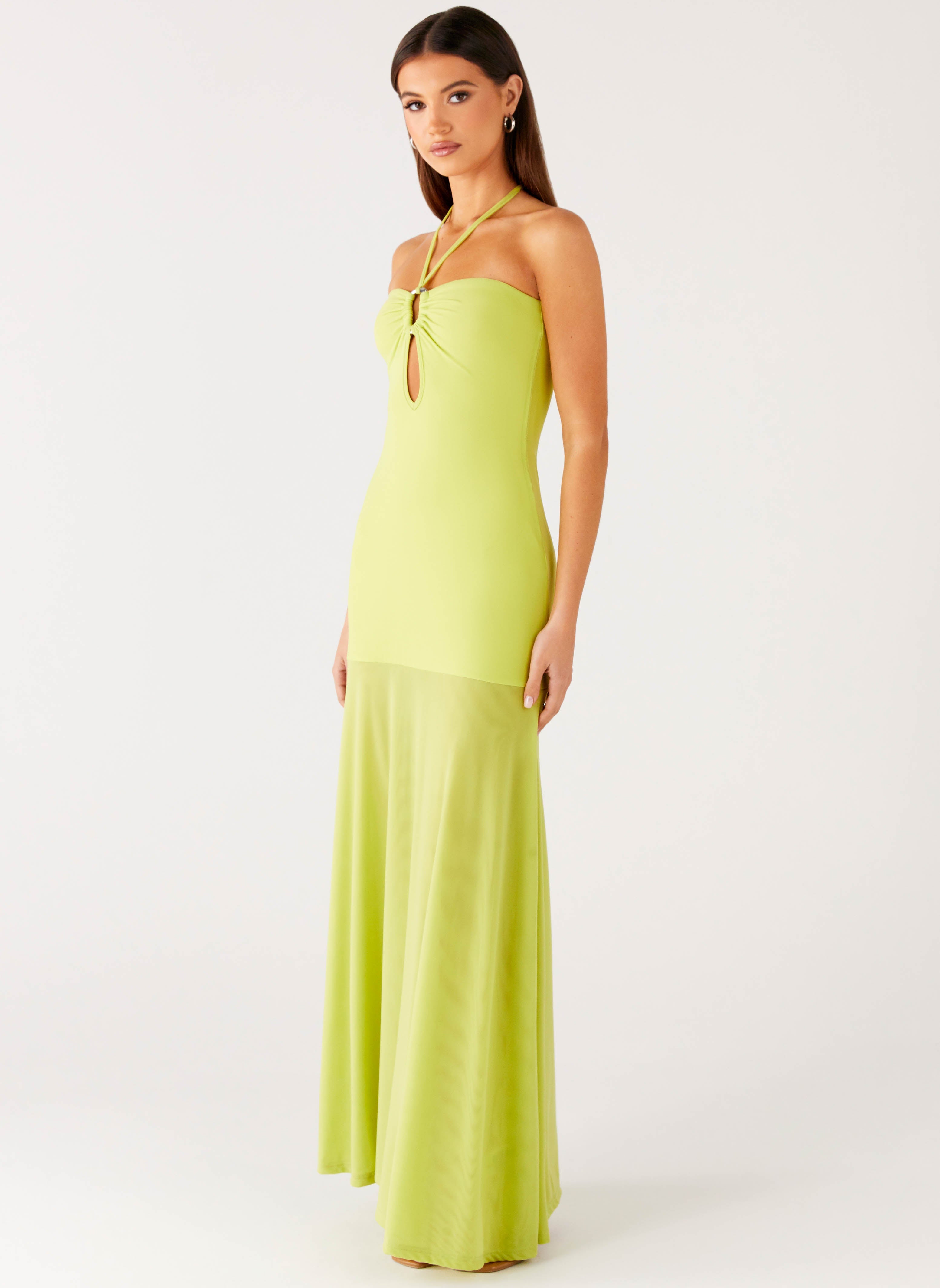 Claria Maxi Dress - Lime Lime / US 12 Claria Maxi Dress - Lime Lime / US 12