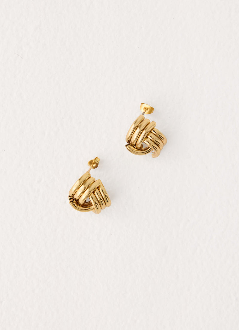 Clean Cut Earrings - Gold