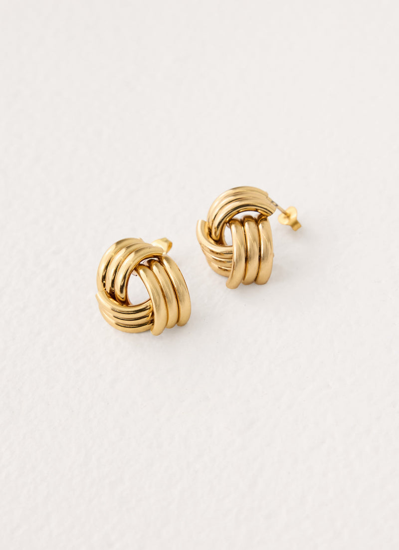 Clean Cut Earrings - Gold