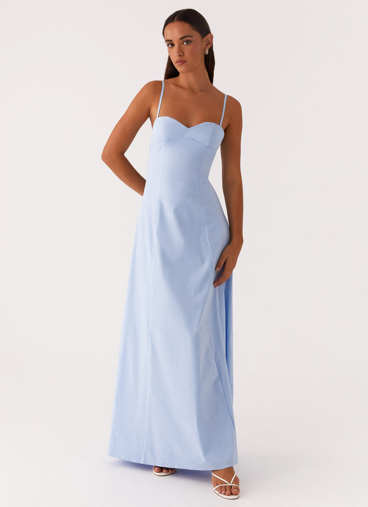 Clear As Day Maxi Dress Blue