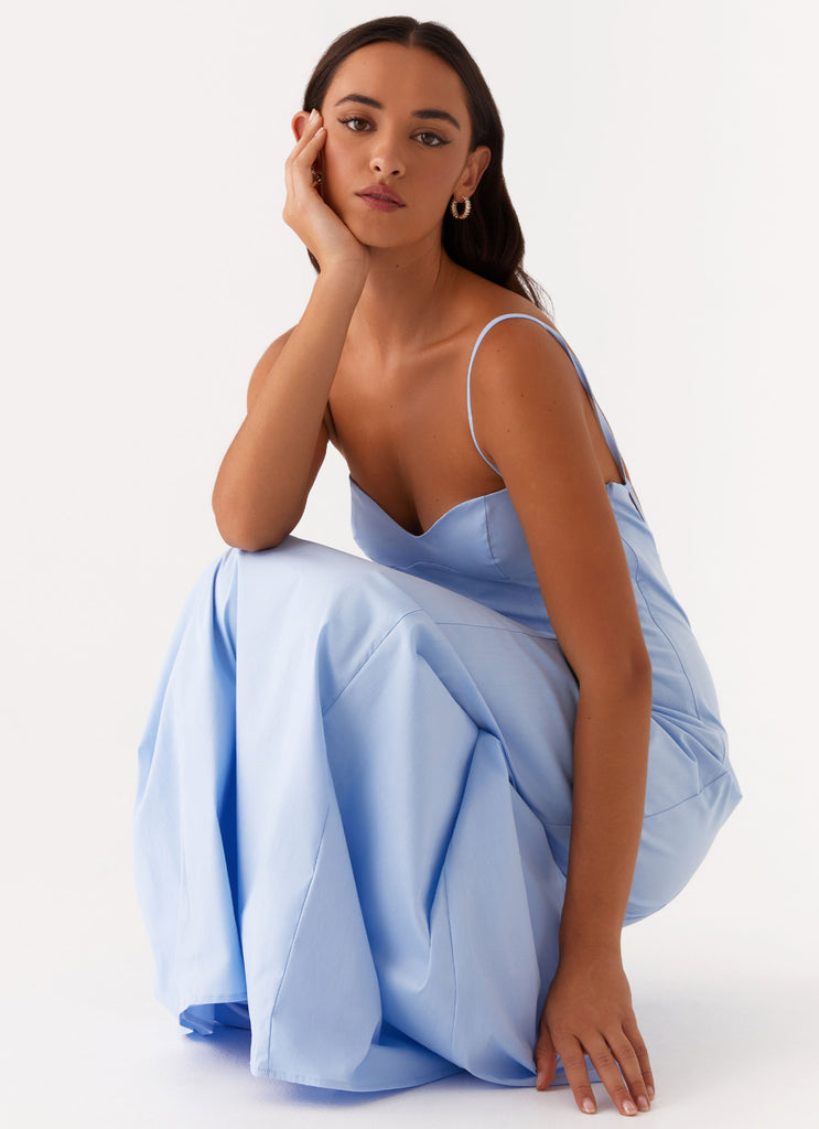 Clear As Day Maxi Dress - Blue Clear As Day Maxi Dress - Blue