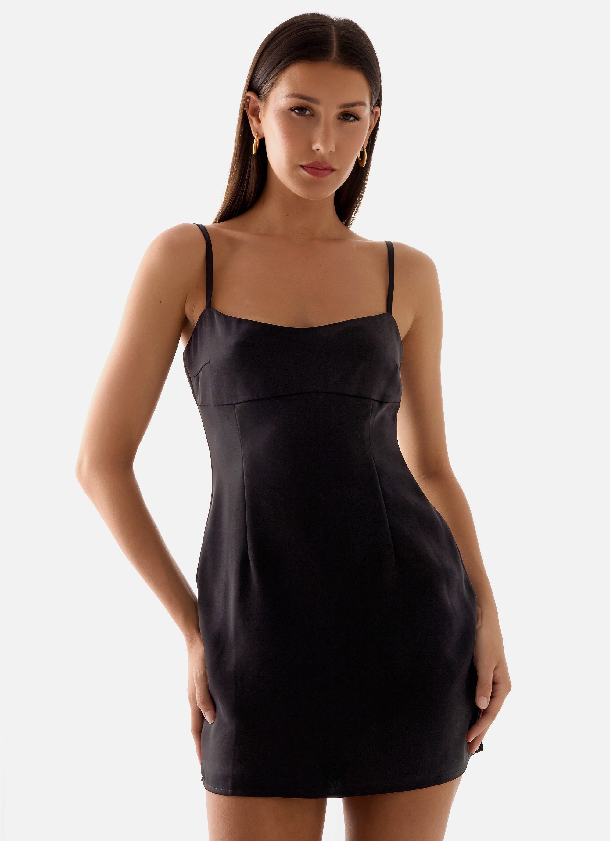 Clementine Mini Dress - Black Black / US 8 Clementine Mini Dress - Black Black / US 8