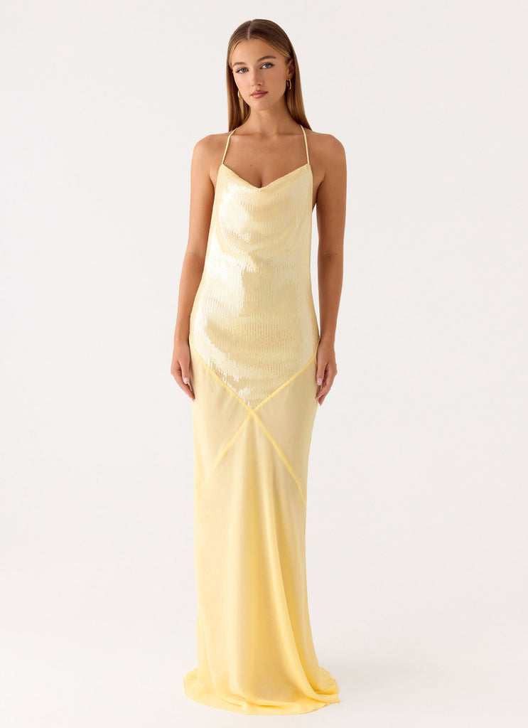 Cleodora Maxi Dress - Yellow Peppermayo US Cleodora Maxi Dress - Yellow Peppermayo US
