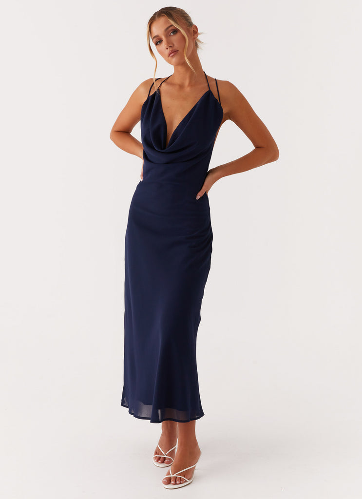 Clover Club Maxi Dress - Navy Peppermayo US Clover Club Maxi Dress - Navy Peppermayo US