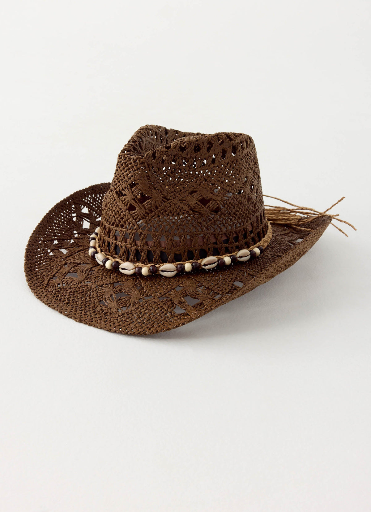 Coco Twist Straw Cowboy Hat - Chocolate – Peppermayo US display picture 2