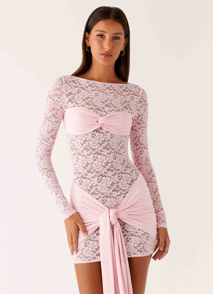 Consie Long Sleeve Mini Dress - Pink Peppermayo US Consie Long Sleeve Mini Dress - Pink Peppermayo US