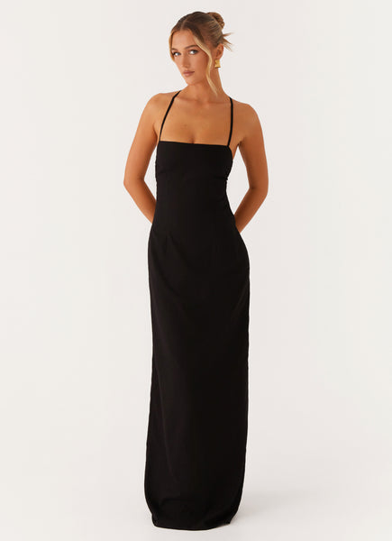 slim fit dress slacks SPINE OPEN BACK (MAXI DRESS) main image 0