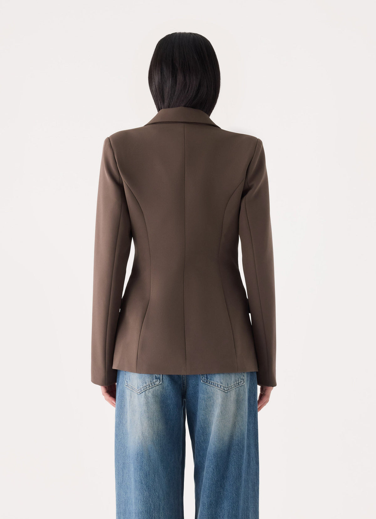 Corsita Cinched Blazer - Chocolate
