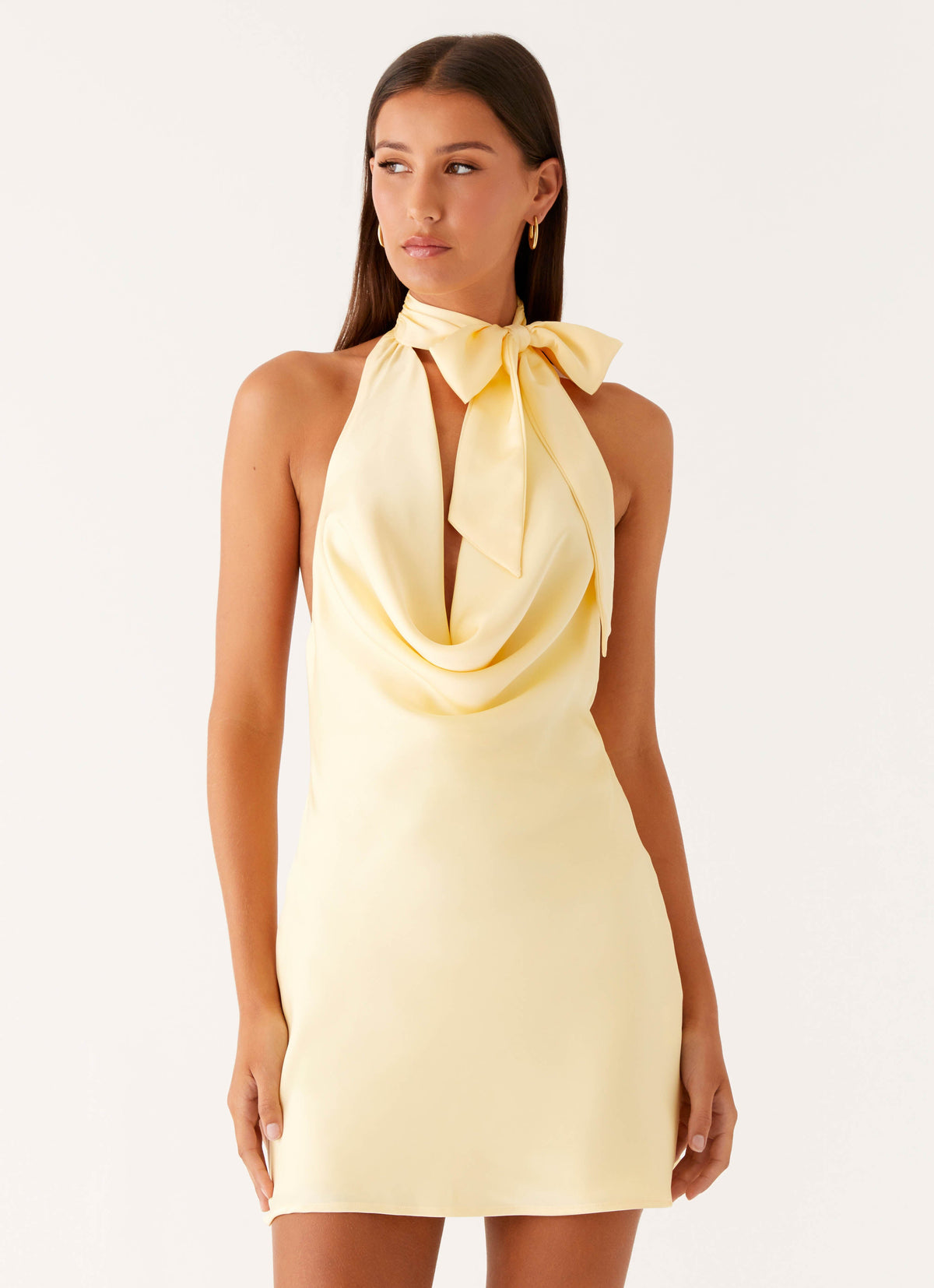 Cory Cowl Scarf Mini Dress