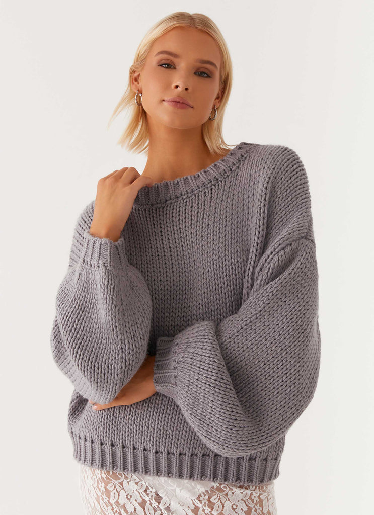 Costella Knit Sweater - Grey