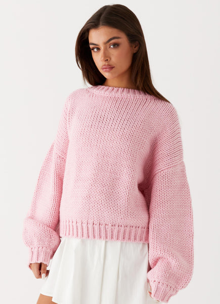 [送料込] pink butterfly sweater KNIT Sweet Pink Butterfly Knitted Sweater - UrbanWearOutsiders