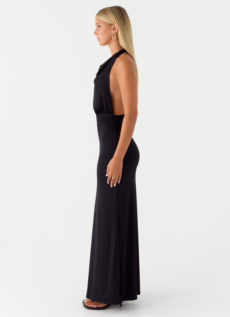 Crazy Over Me Maxi Dress - Black