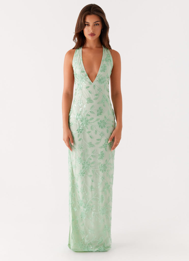 peppermayo beaded maxi dress Bright Lights Beaded Maxi Dress
