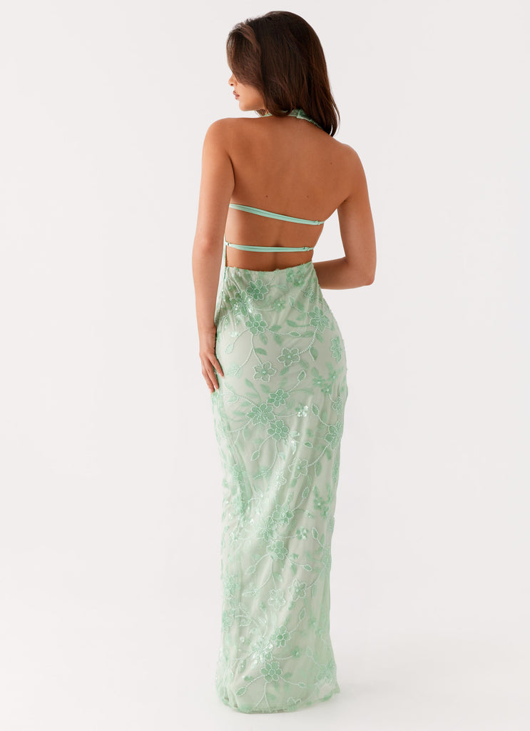Cydney Beaded Maxi Dress - Sage Peppermayo US Cydney Beaded Maxi Dress - Sage Peppermayo US