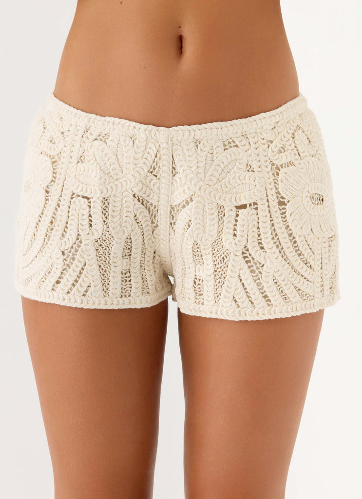 ivory dress shorts Cynthiana Mini Shorts