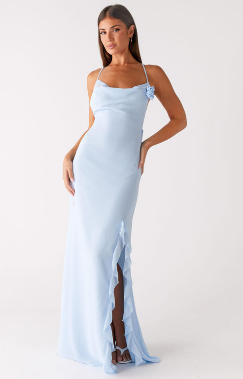 Oaklyn One Shoulder Maxi Dress - Ivory – Peppermayo US