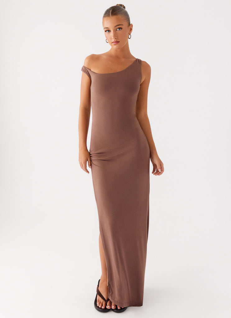 Dalla Maxi Dress - Dark Chocolate Peppermayo US Dalla Maxi Dress - Dark Chocolate Peppermayo US