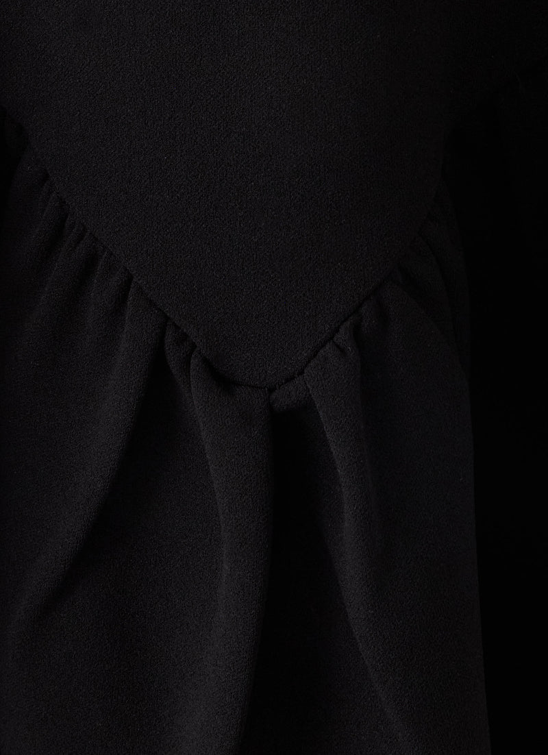 Dark Bloom Mini Dress - Black