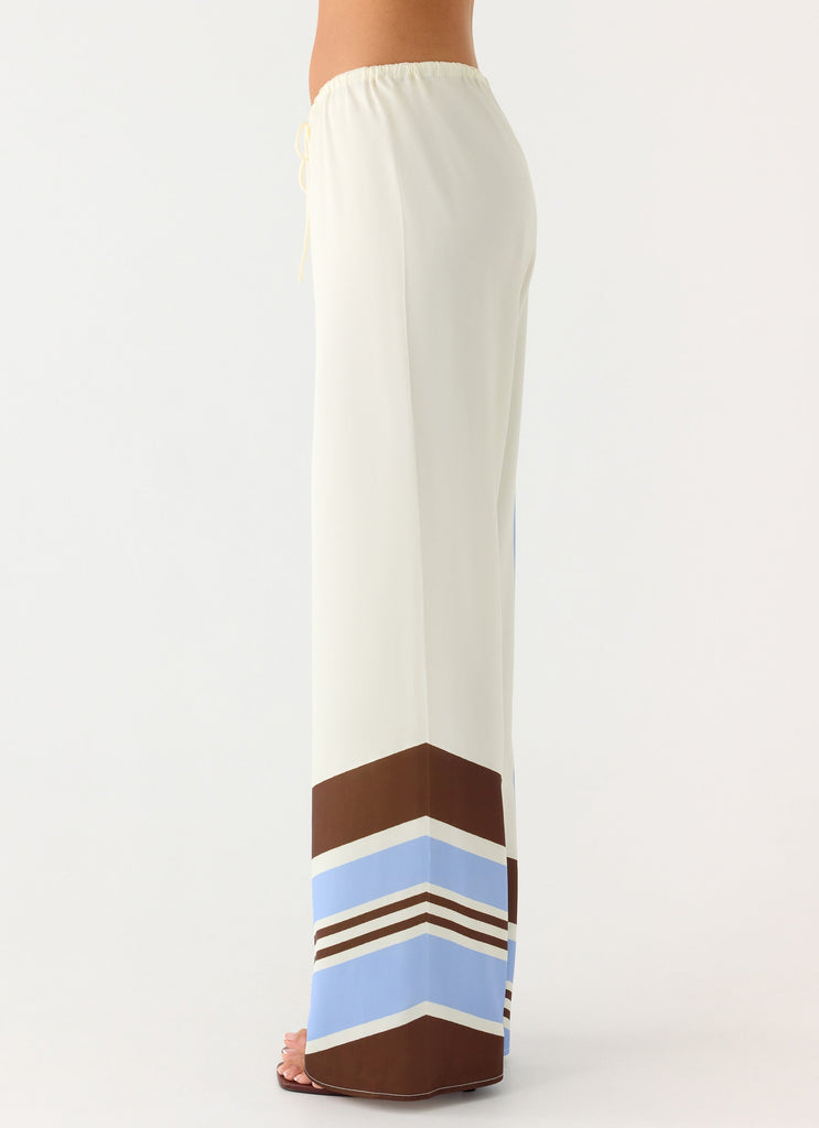 Deacon Low Rise Pants - Purple Stripe